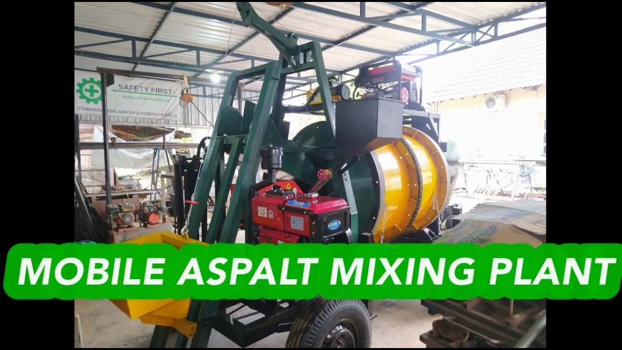 INTRODUCTION- Mobile Aspalt Mixing Plant (AMP) with JET Burner Gas Custom by Kubajatani