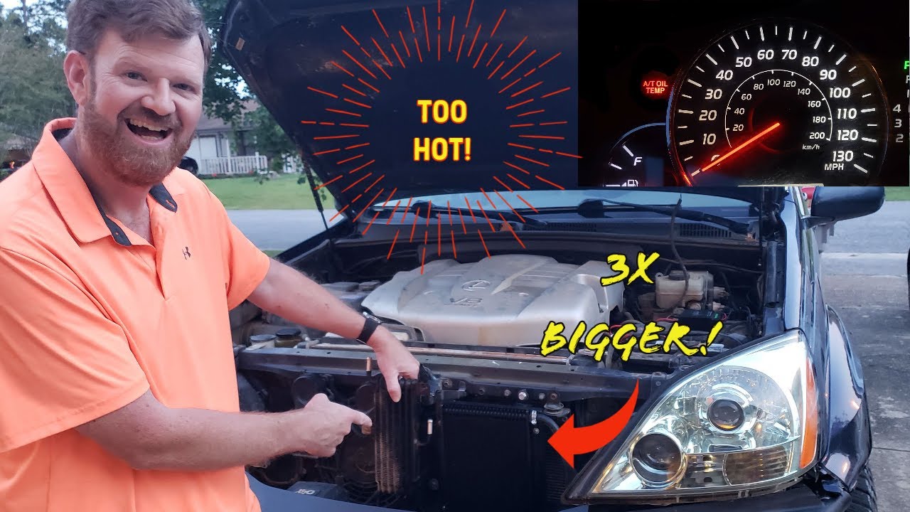 Lexus GX470 Transmission Cooler Upgrade.  3x Bigger!