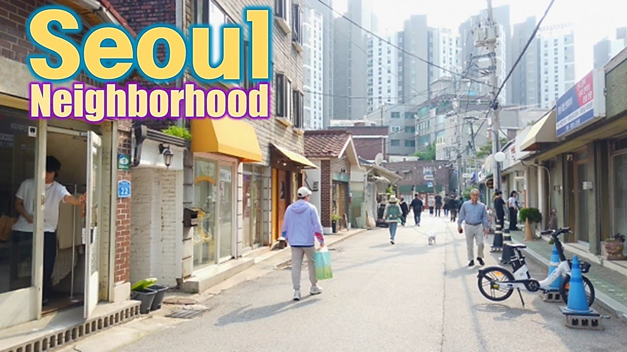 Seoul, Korea - Walking Tour of Neighborhood - 4K - Mangwon 1-dong [Mapo-gu 3] 19(3)-17