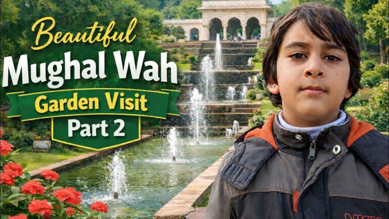 Part 2 Beautiful Mughal Wah Garden Visit | Family Vlog
