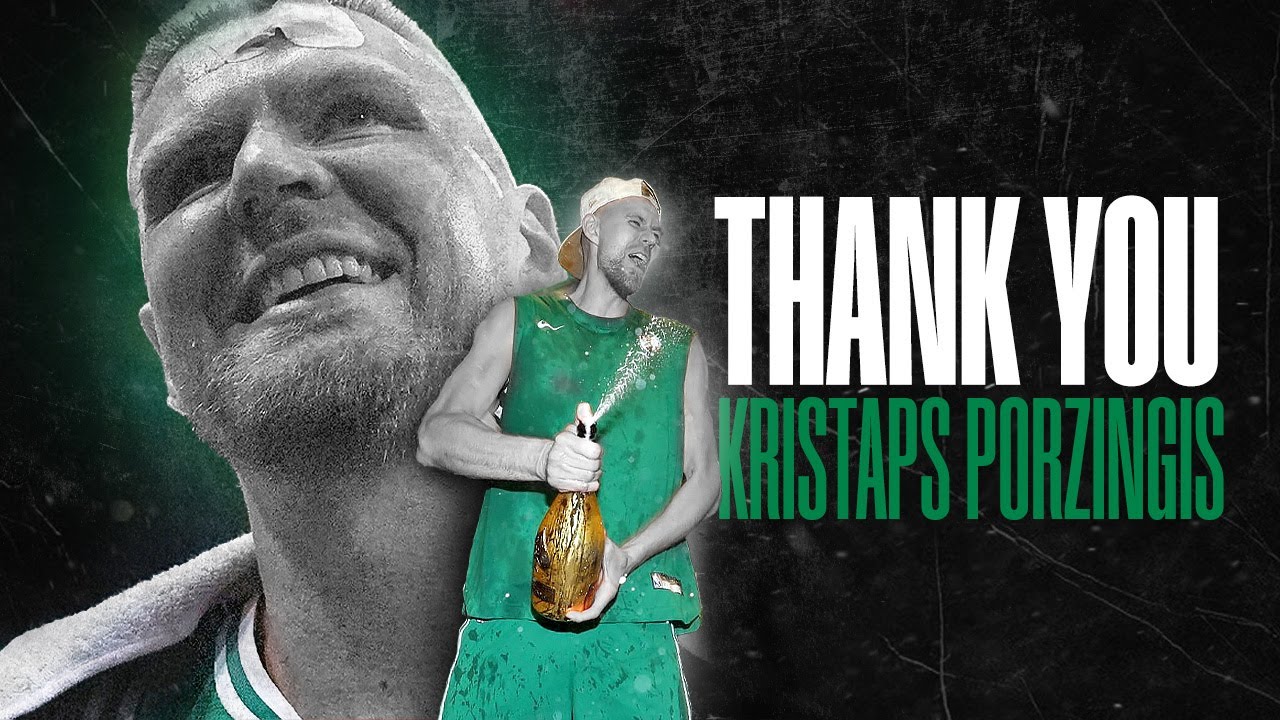 Kristaps Porzingis Top 10 Plays for Boston Celtics | Thank you CHAMP 🦄