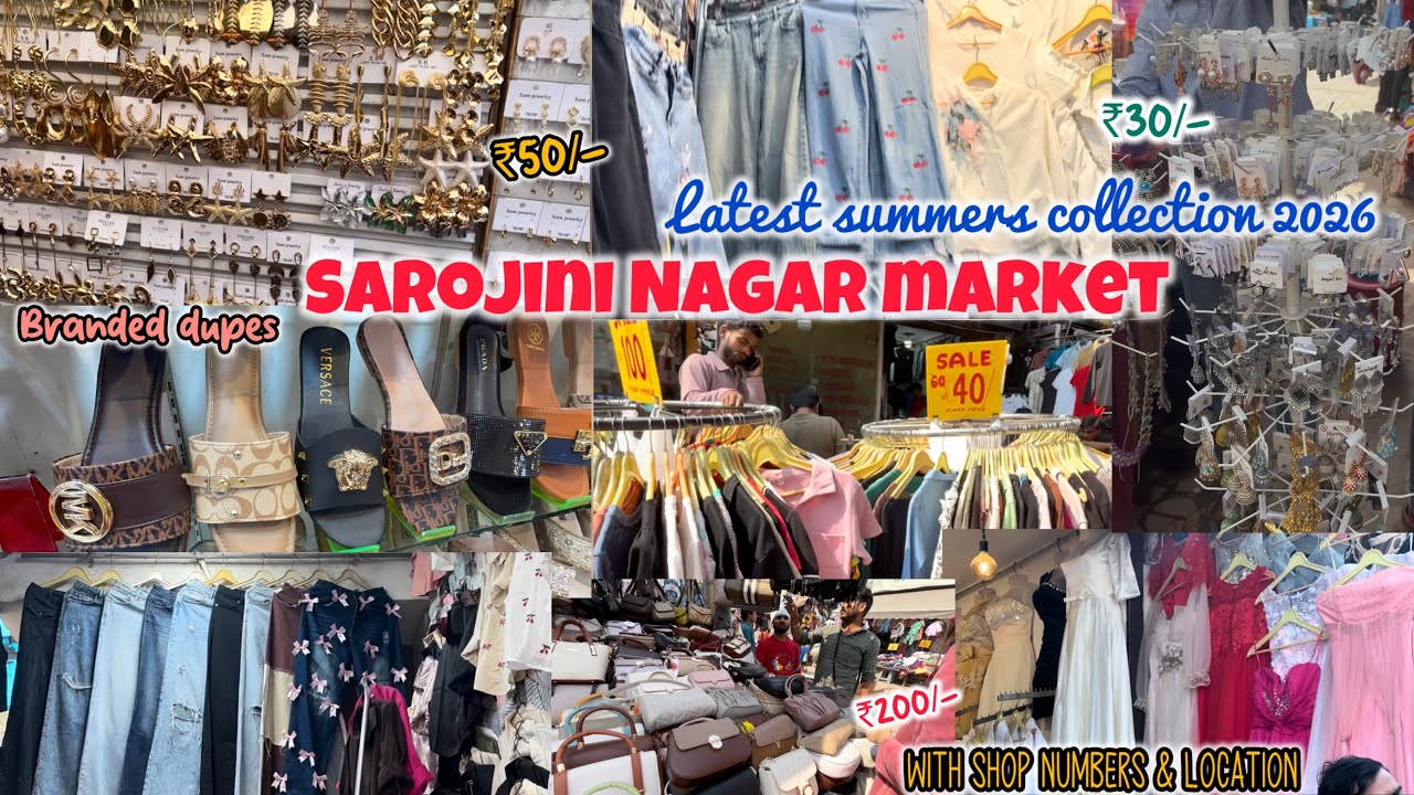 Sarojini Nagar Market Delhi🛍️| Latest Summer Collection with Shop numbers😍 #sarojininagar #fashion