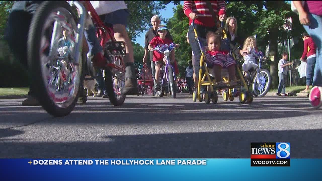 Dozens attend the Hollyhock Lane Parade
