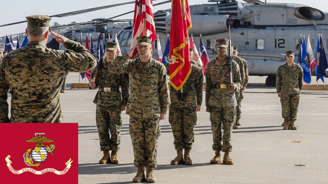 Морпехи США. Последние полеты тяжелых вертолетов CH-53E Super Stallion и церемония дезактивации.