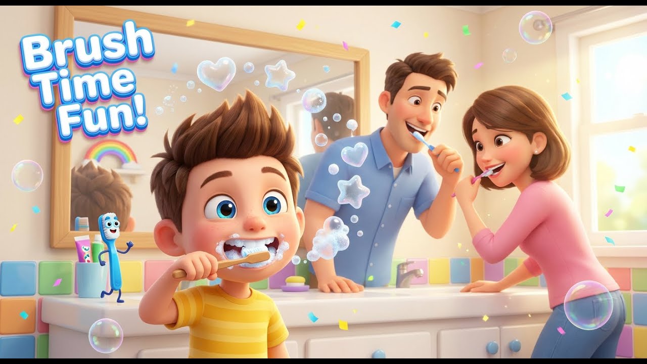 Brush Brush Smile! 😁 Milo’s Tooth Brushing Song for Kids