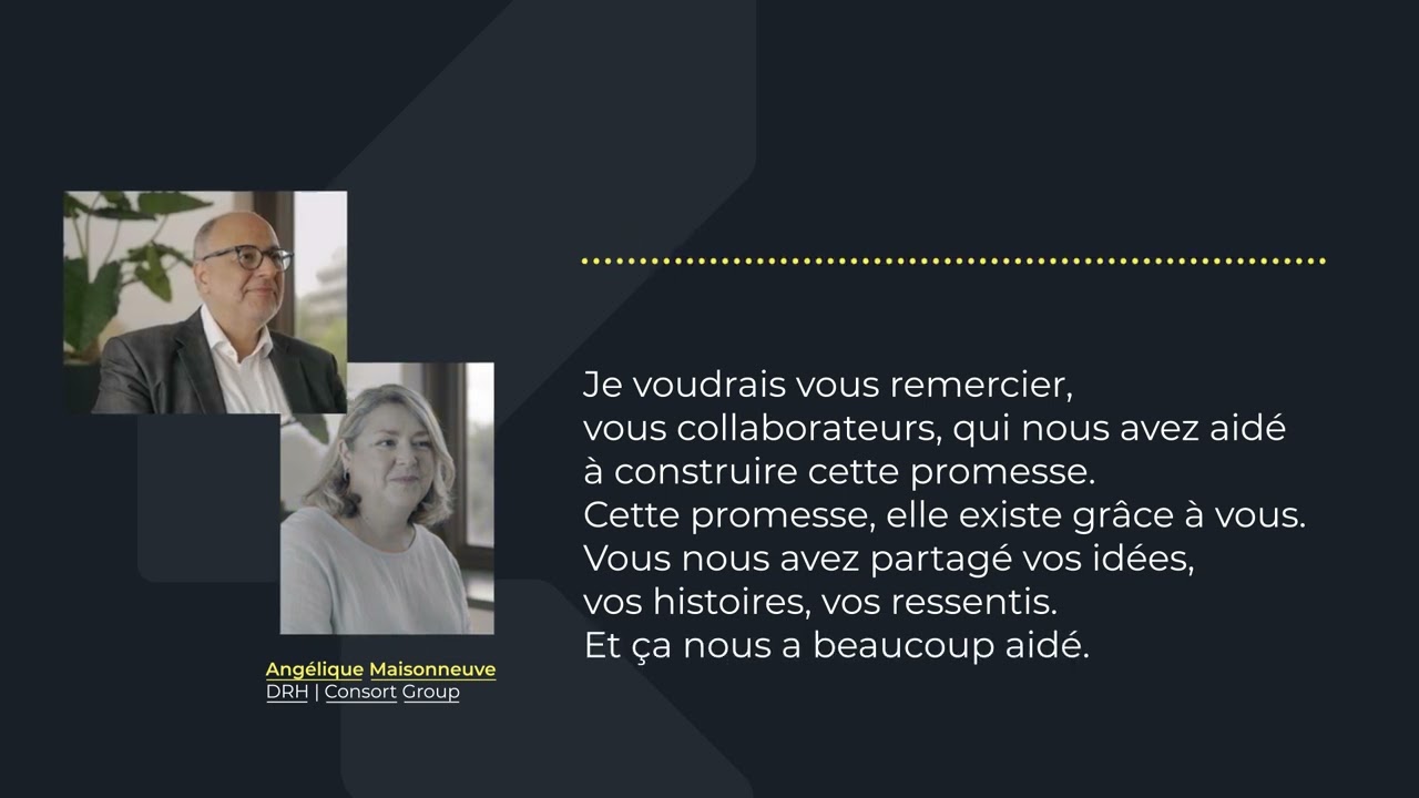 Une promesse née du collectif | Consort Group