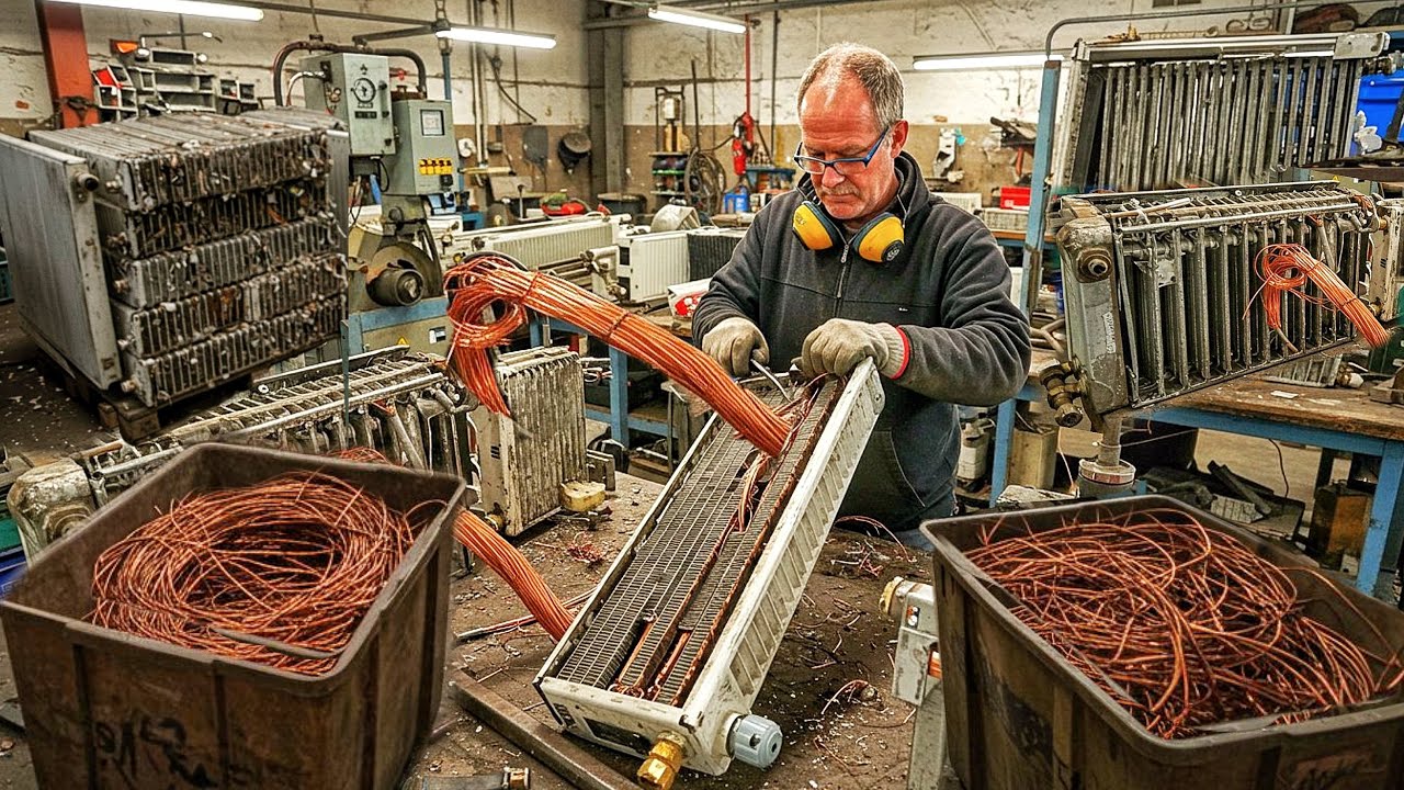 Recycling of Radiator to Produce Copper Wire | Amazing Process |