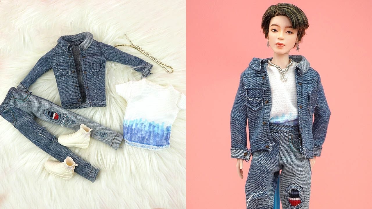BTS Jimin ~ 20 DIY Doll Hacks to Look Like Famous Celebs ~ Hairstyles, Outfits, Makeup, Shoes & More