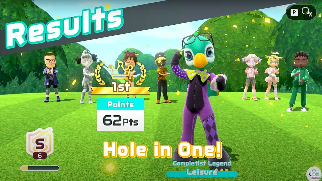 62 Points! Nintendo Switch Sports: Golf.