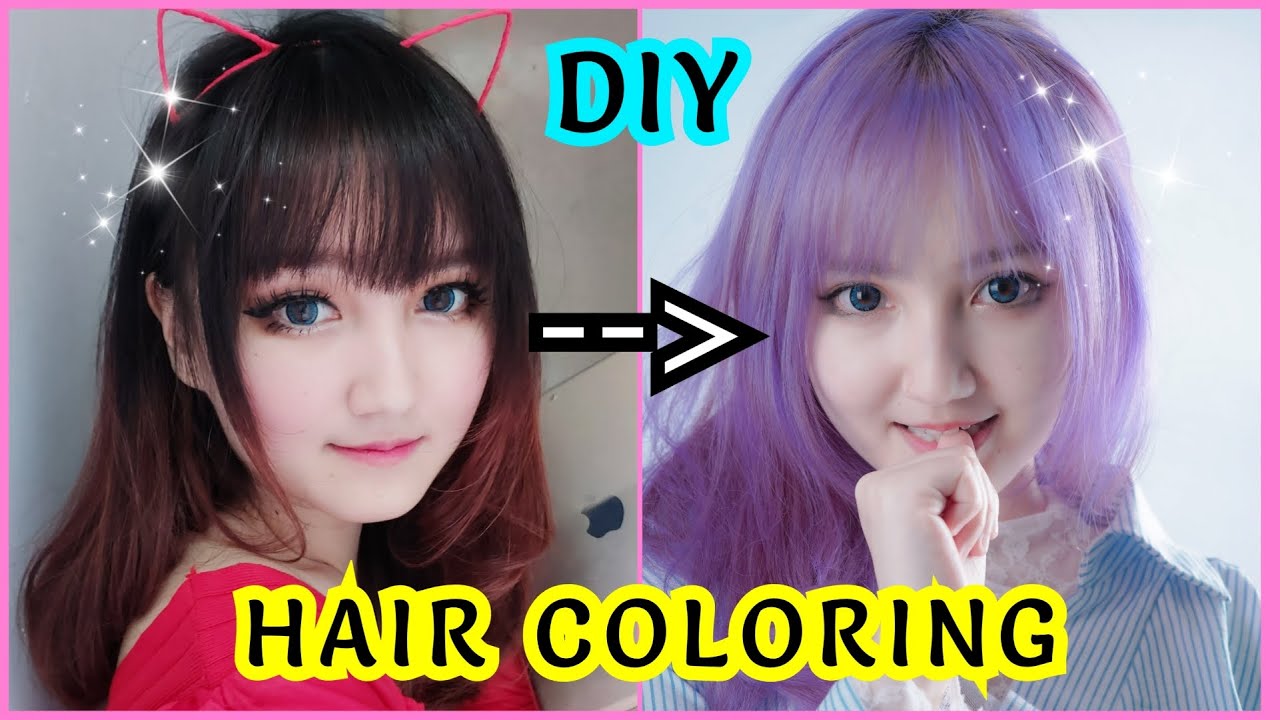 Warnain rambut pake COLOR ME 'Lavender' || Billa Barbie