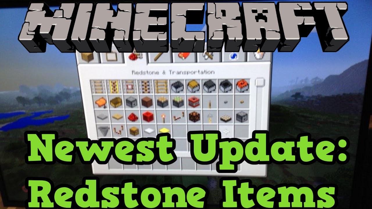 Minecraft PS3 + PS4 TU19 Update Gameplay Screenshots - Redstone Items
