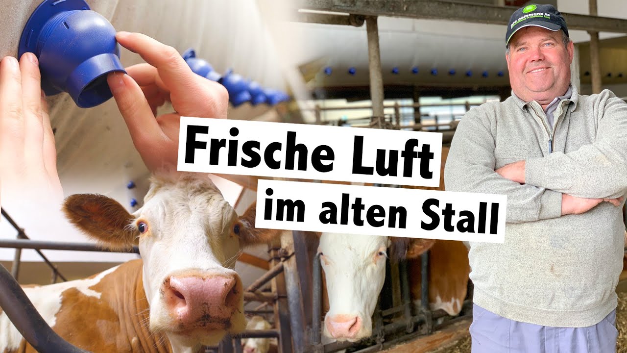 CAT3000 Schlauchbelüftung für Frischluft in den alten Stall