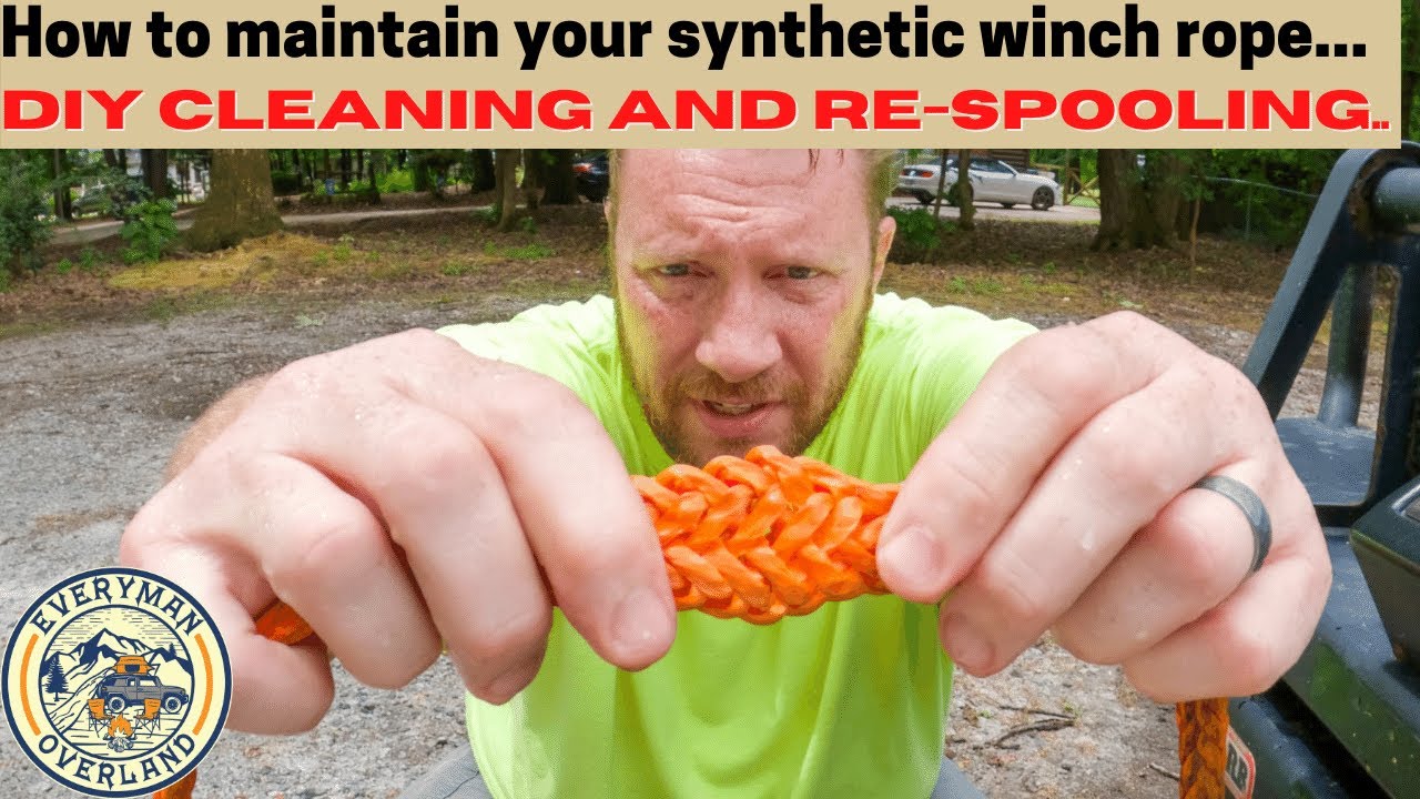 Winch rope maintenance, DIY clean and re-spool your winch!!