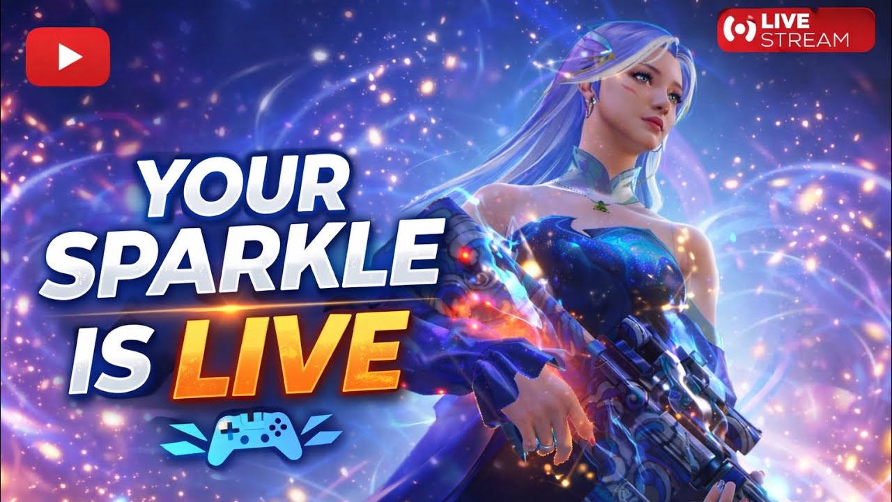 Live stream with sparkle Gaming ❤️| Girl gaming 🥰 | Free fire Guild Test Garena 🔥