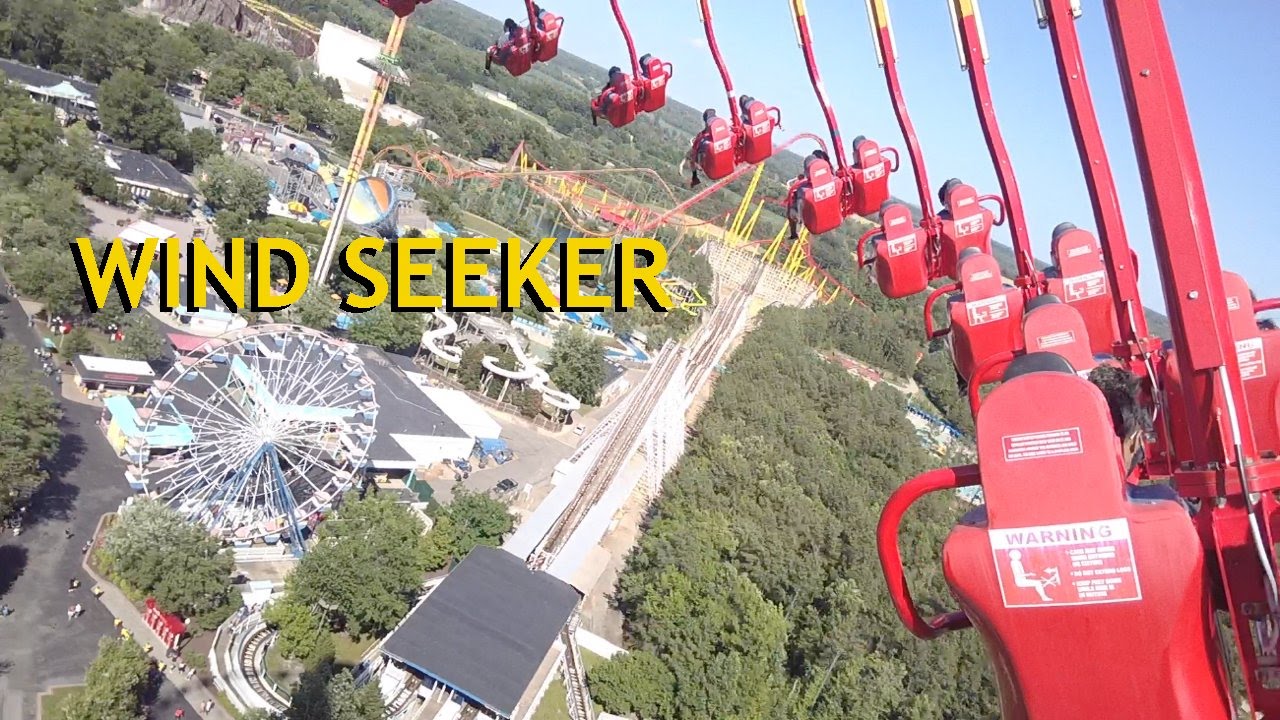 WindSeeker Pivothead POV Kings Dominion 301-Feet-Tall Tower Swing Ride by Mondial Front Seat On-Ride