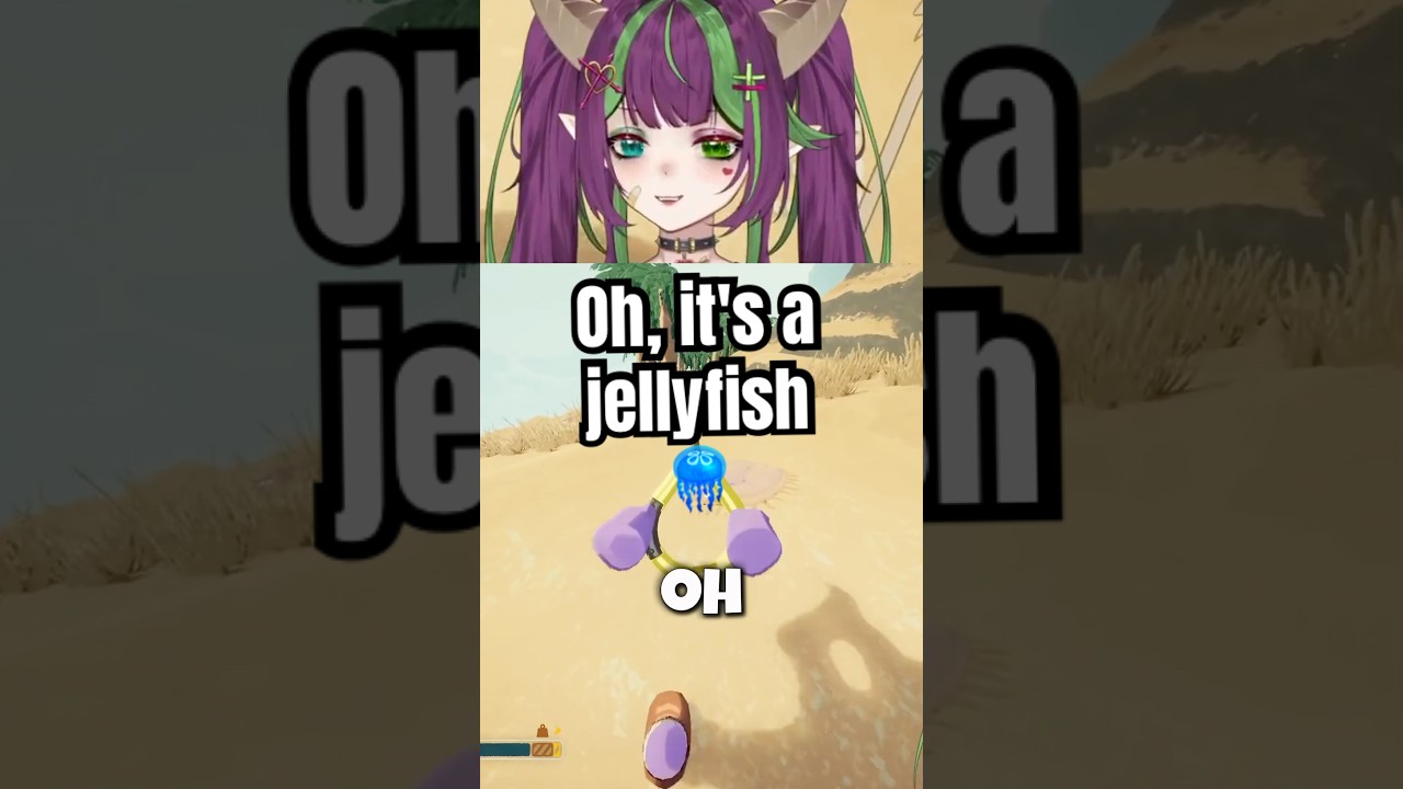 Oh, it's a jellyfish 🪼 #vtuber #jjmcmuffies #shorts