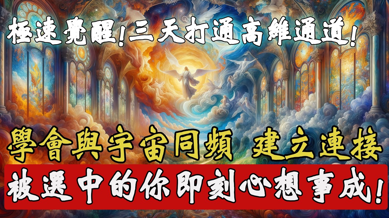 宇宙召喚已開啓！三天打通靈性通道，喚醒你與宇宙的共振頻率，高維顯化你想要的一切！你準備好接收了嗎？