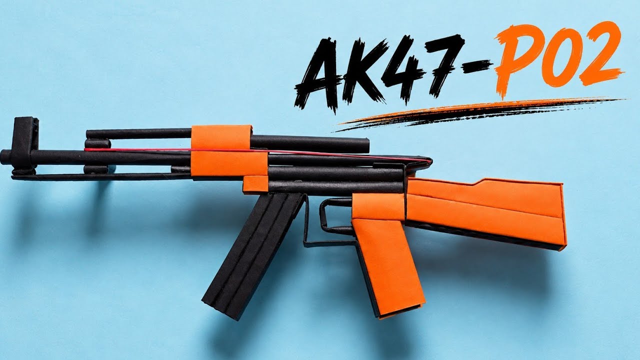 Paper Ak-47 GUN | How to make paper KALASHNIKOV gun | paper gun | Time to make