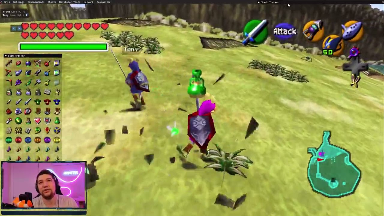 Beating Randomized Zelda with  @tonyaldente and ButtStallion