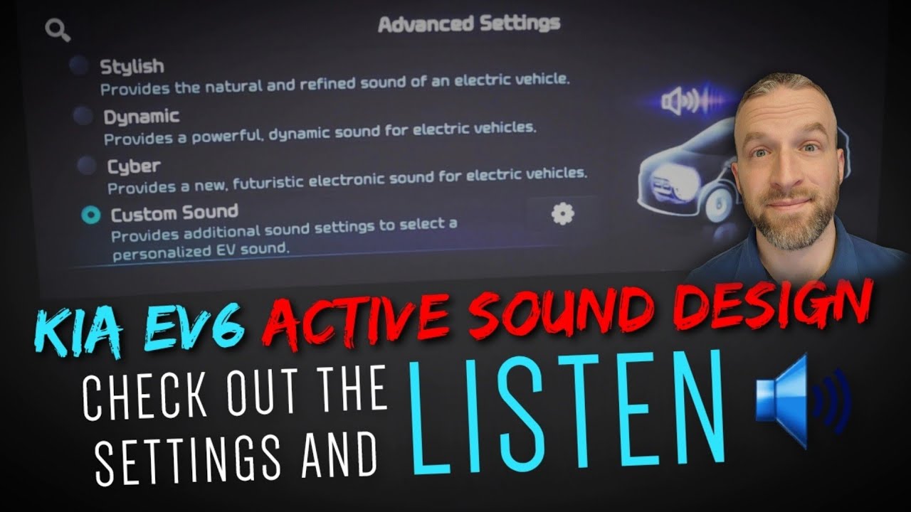 Kia EV6 Active Sound Design (поддельный звук двигателя) — проверьте настройки и ПОСЛУШАЙТЕ каждый...