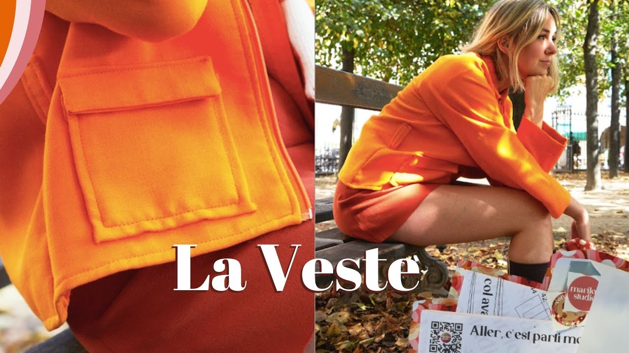COMMENT COUDRE UNE VESTE FACILE POUR DÉBUTANT I MARILOU STUDIO