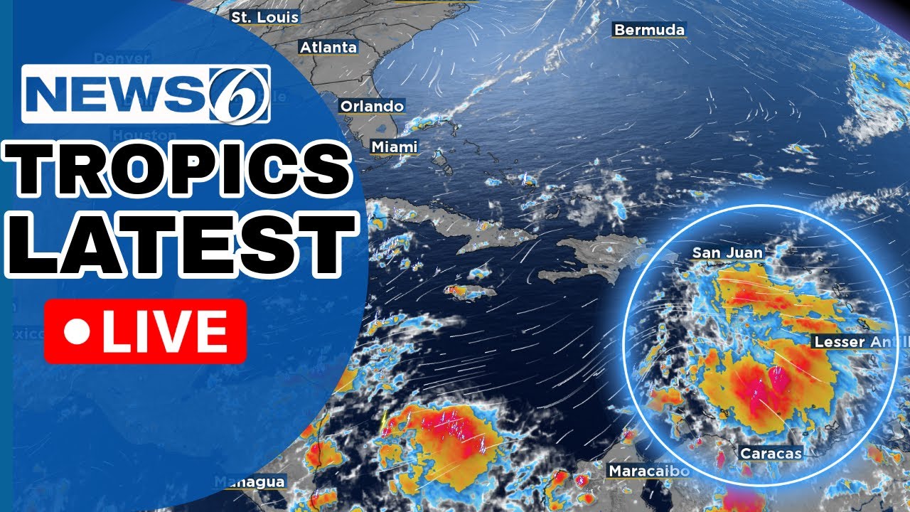 🔴NEWS 6 WEATHER LIVE AT 9:30 | Latest On Developing System In Caribbean Plus Florida Forecast