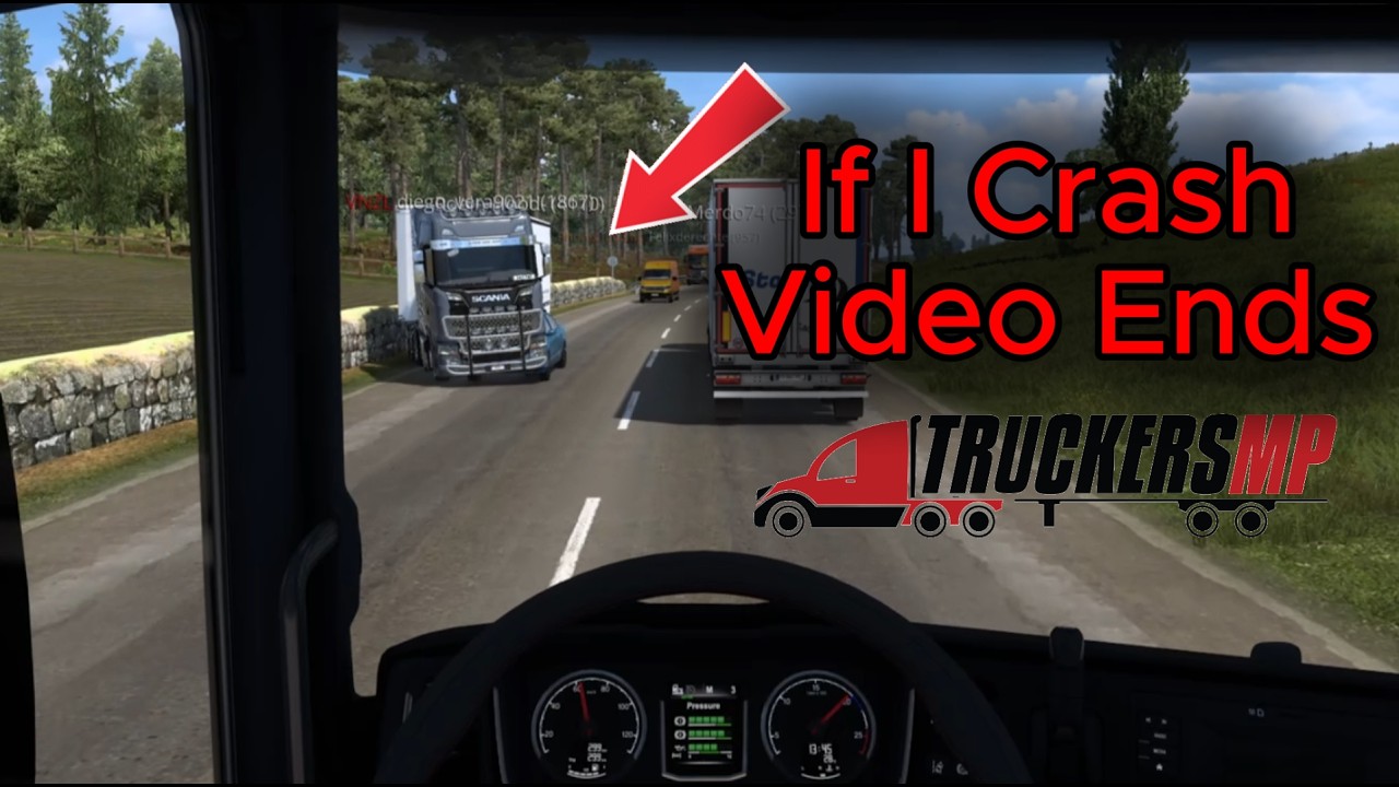 DRIVING ON C-D ROAD BUT... If I crash the video ends | TruckersMP | ETS2MP
