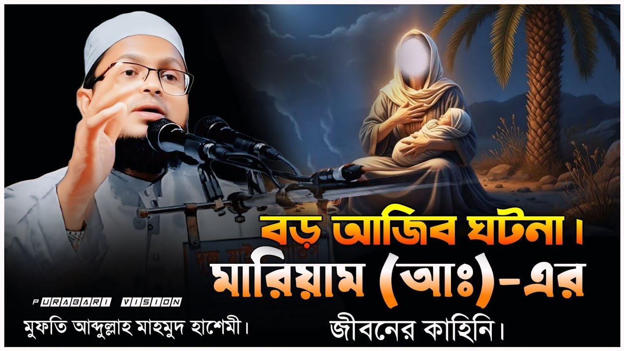 বড় আজিব ঘটনা | মারিয়াম (আঃ)-এর জীবনের কাহিনি। মুফতি আব্দুল্লাহ মাহমুদ হাশেমী। #waz #shortsfeed 