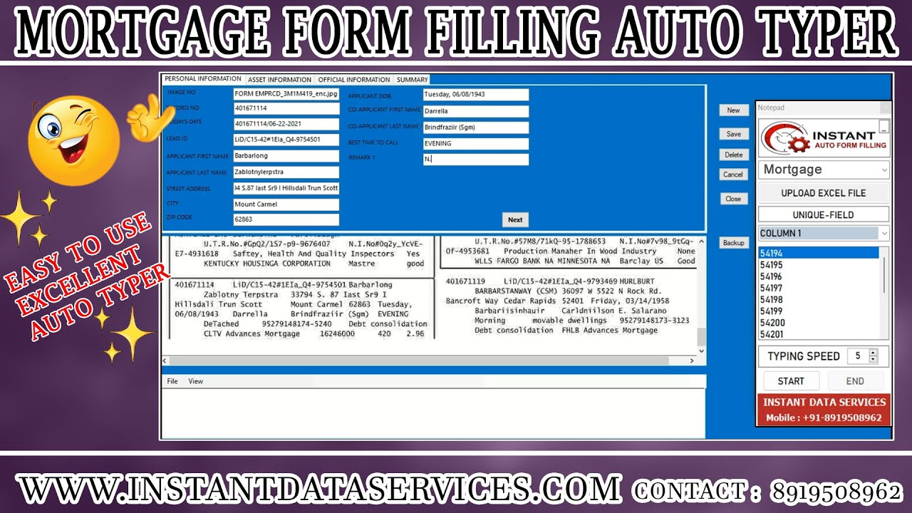 How to Download Mortgage Form filling Auto Typer Software for free