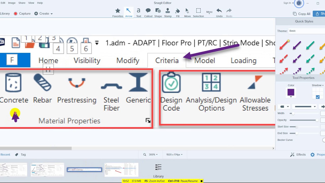 How to define design criteria in ADAPT-Builder (2)