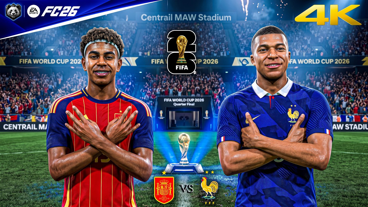 FC 26 - Spain vs. France - FIFA World Cup 2026 Semi Final Full Match | PC&trade; [4K60]