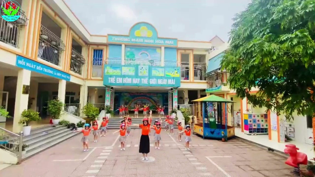 Nhảy vui giao thông - Bé 4-5 tuổi trường MN Hoa Mai