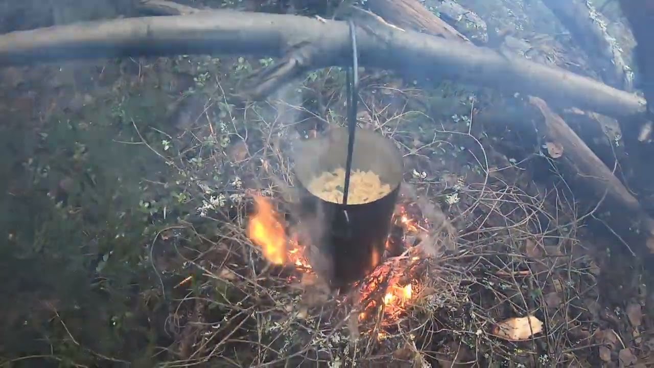 Охота на куницу, проверяю капканы.