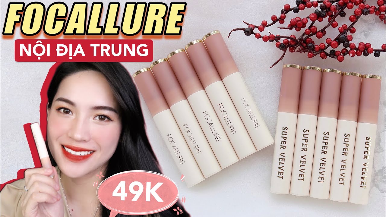 🔥Review🔥 FOCALLURE SUPER VELVET | Son kem lì giá chỉ 49K❗️[Video có Affiliate Marketing]