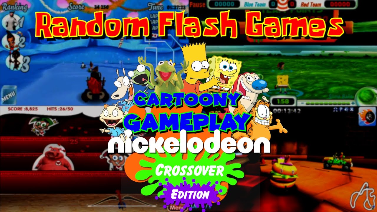 Cartoony Gameplay: Random Flash Games (Nickelodeon Crossover Edition)