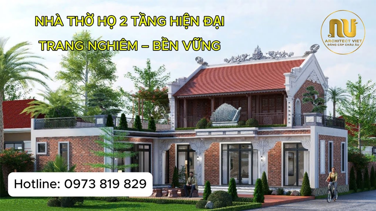 Nhà Thờ Họ 2 Tầng Hiện Đại | Mẫu Nhà Thờ Họ Đẹp, Trang Nghiêm Và Bền Vững #xaynhatho #nhadep