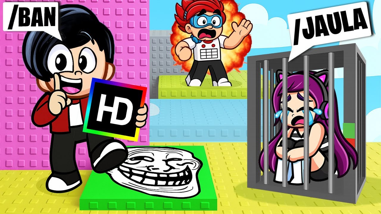 TROLLEO a MI FAMILIA con COMANDOS DE ADMIN en LA TORRE TROLL de Roblox!