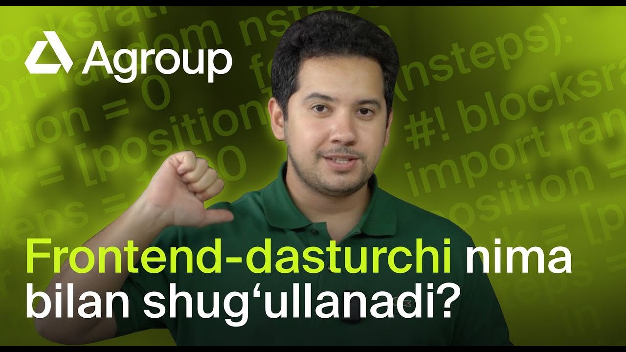A Group Frontend dasturchisi bilan suhbat: kasb, maosh va imkoniyatlar haqida | Osnova