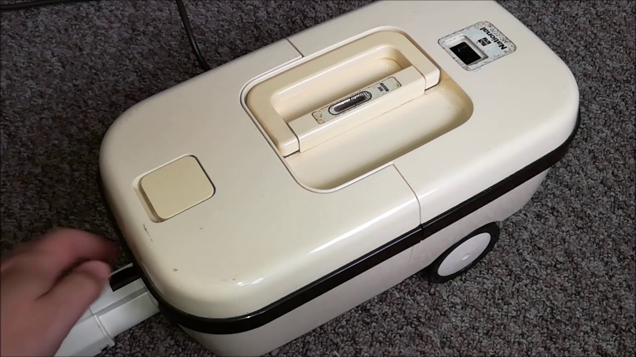 Vintage 1979 National MC-7770 Ultra Compact Cylinder Vacuum Cleaner