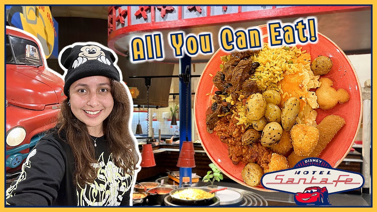 CHEAPEST Disneyland Paris Buffet | LA CANTINA Restaurant at Disney's Santa Fe Hotel 2023