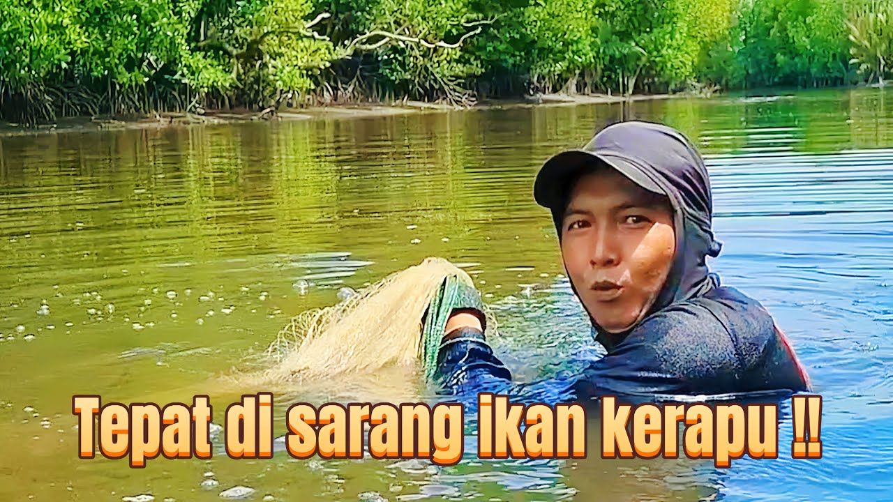 TAK DI DUGA MENJALA IKAN DI MUARA TEPAT DI SARANG IKAN KERAPU !!
