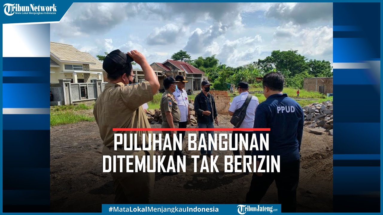 Puluhan Bangunan di Perumahan Kec Gunungpati Semarang Tak Berizin