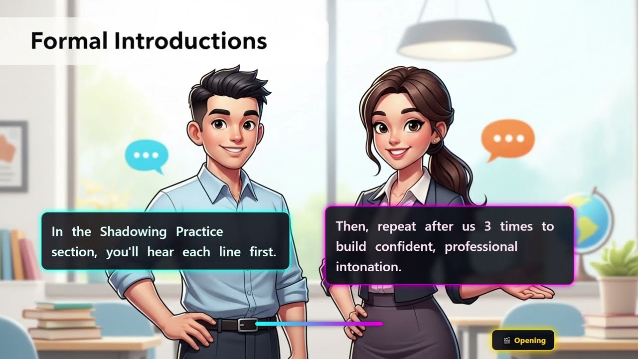 How to Introduce Yourself Formally in English? | Shadowing Speaking Practice | ESL Practice