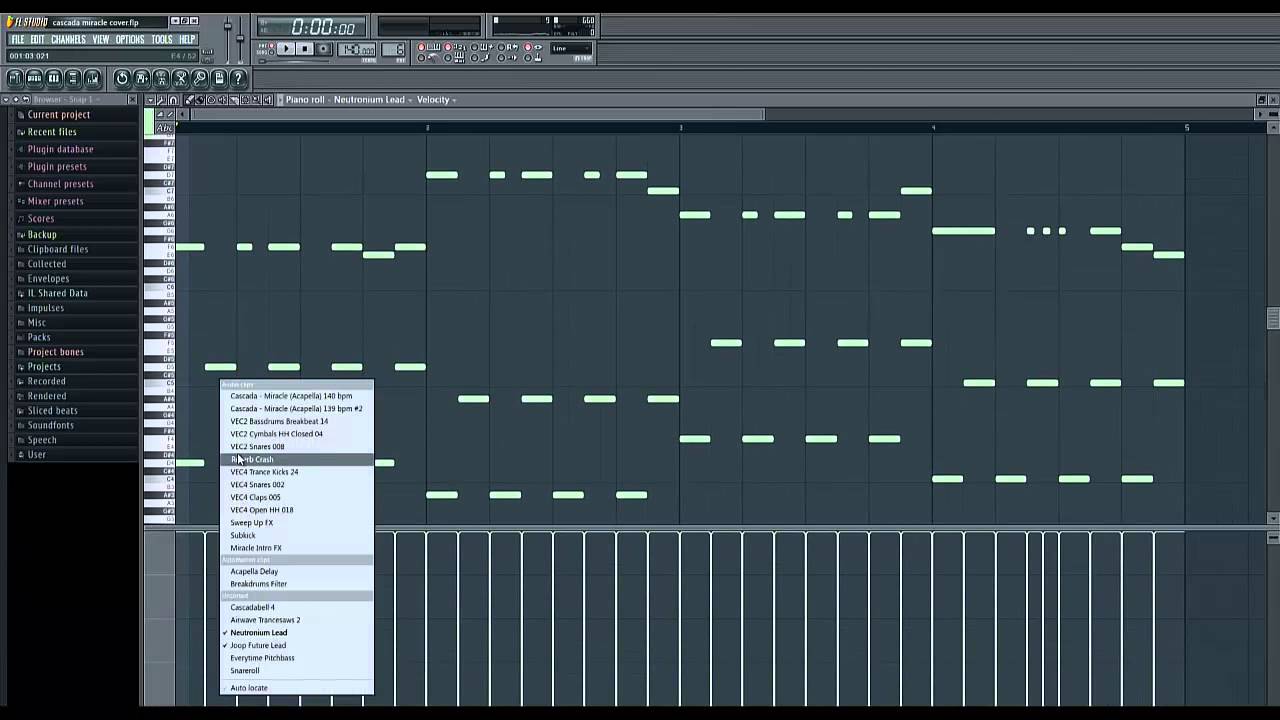 FL Studio Tutorial - Cascada Miracle