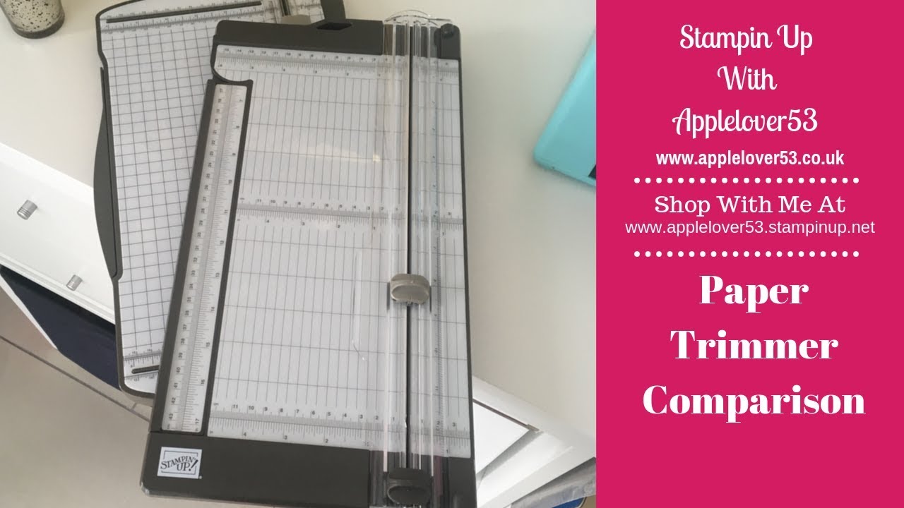 Stampin Up Paper Trimmer Comparison Old v New