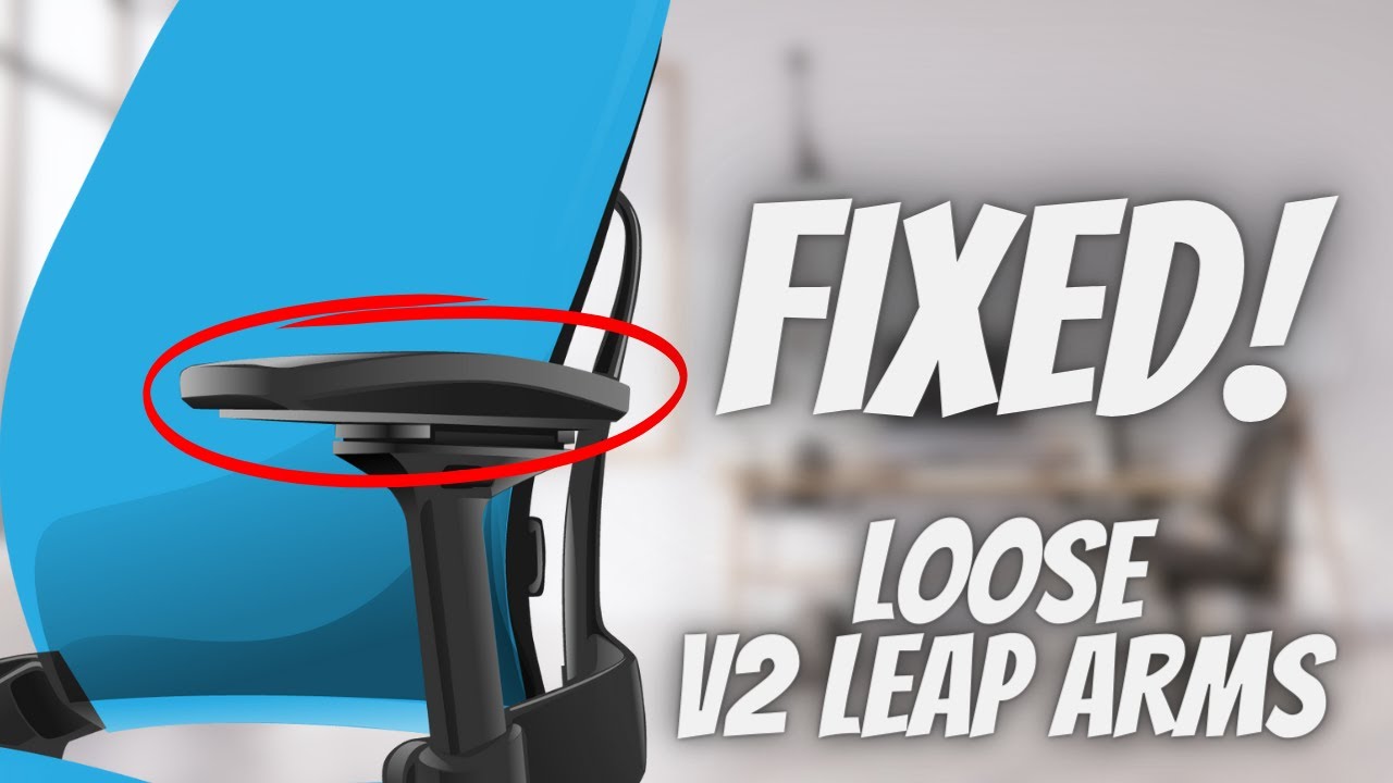Steelcase V2 Leap — как затянуть ослабленные 4D-подлокотники на кресле