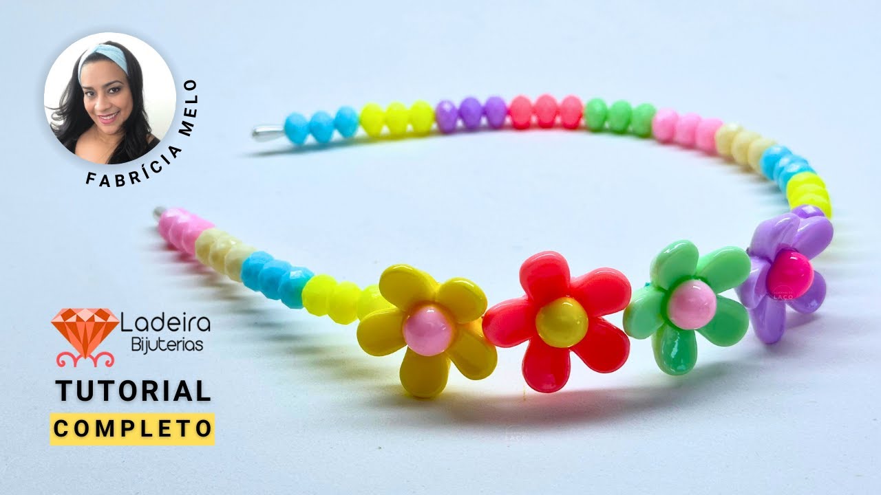 Tiara de miçangas fácil e passo a passo #novidade #pap #tiara