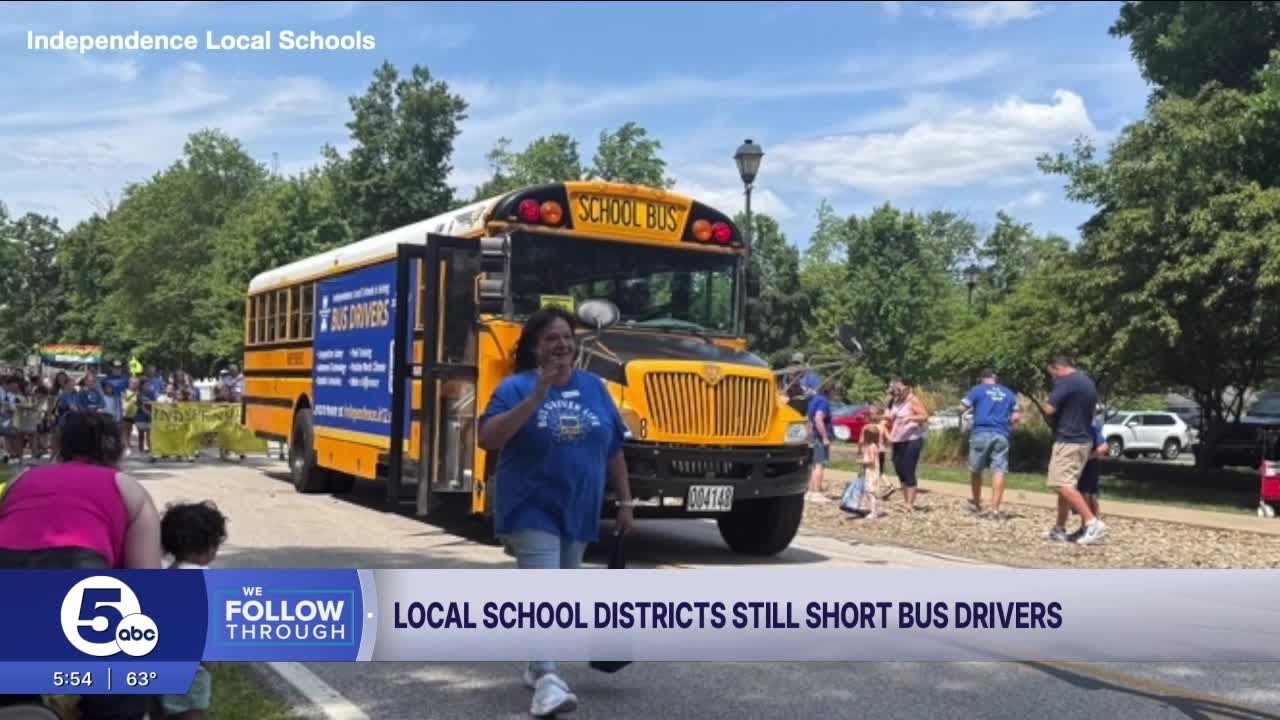 Local school districts are still short bus drivers