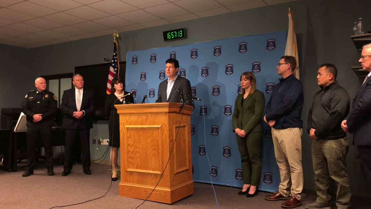 Lowell Gun and Drug Trafficking Press Conference