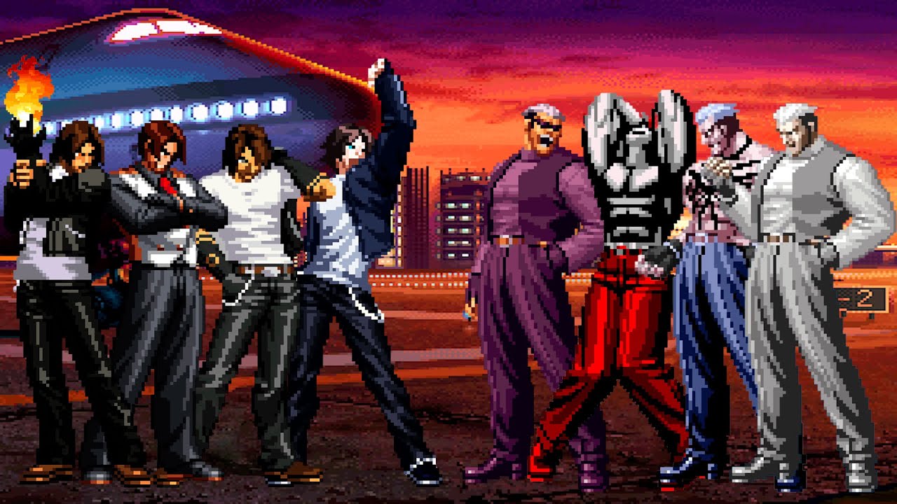 [KOF Mugen] Kyo Kusanagi Team vs Yamazaki Team